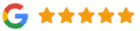 5 out of 5 stars on Google