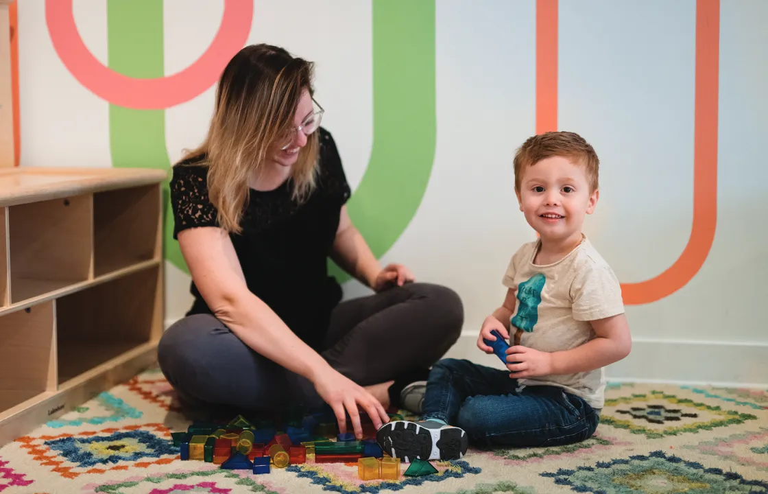 A parent meeting with a CST Academy clinician