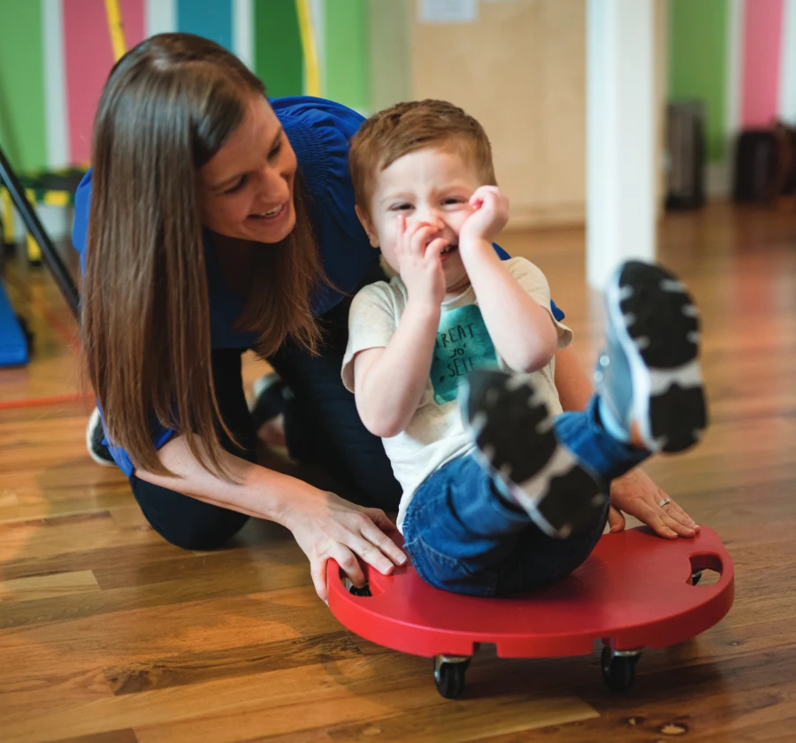 BCBA consultant speaking with a parent