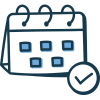Flexible, Customizable Scheduling Options icon
