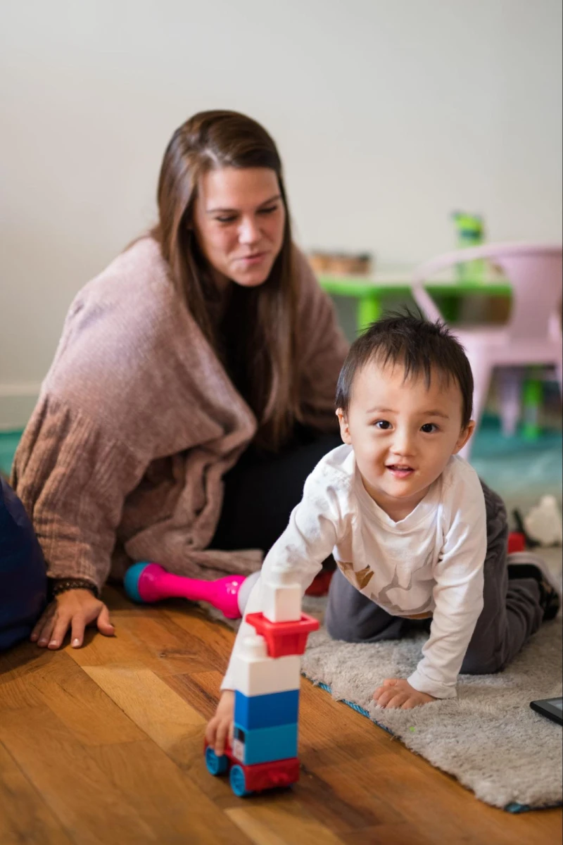 Pediatric therapy in Park Ridge - child during a speech therapy session at CST Academy