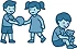 child struggles to play with other children
