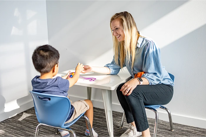 ABA Therapy Steps in Gurnee - child during aba therapy session at CST Academy