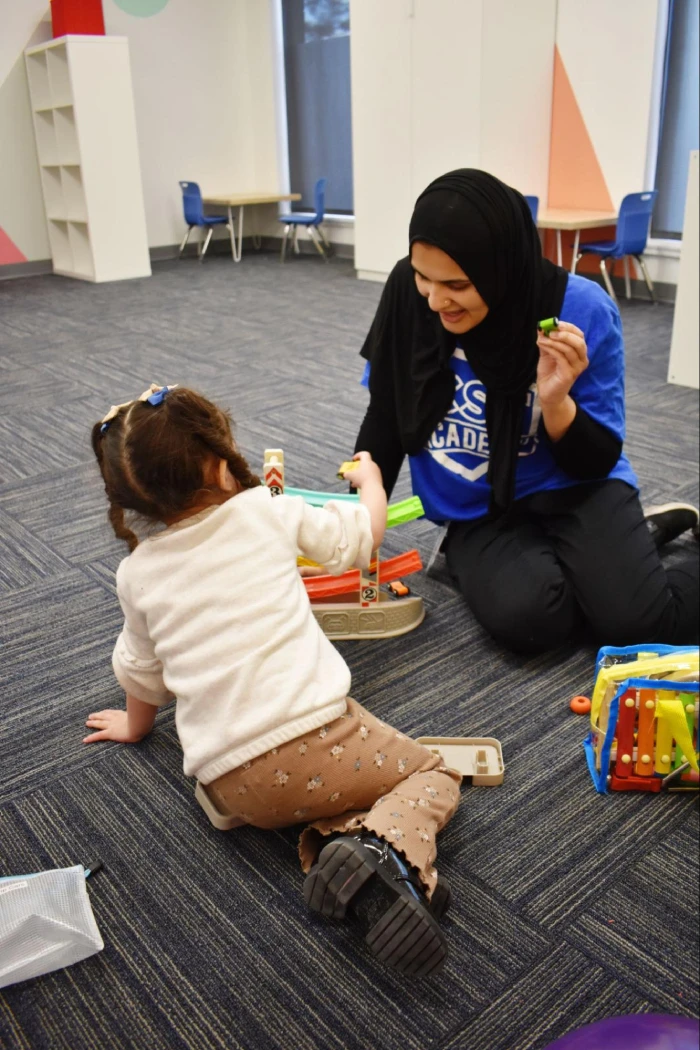 Speech Therapy in Northbrook - child during a speech therapy session at CST Academy