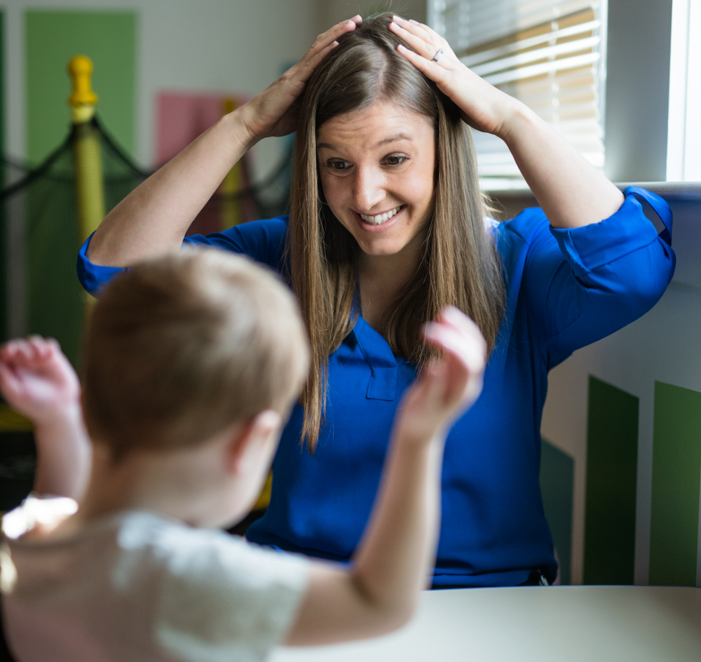 Pediatric therapy in Lake County - child during a ABA therapy session at CST Academy