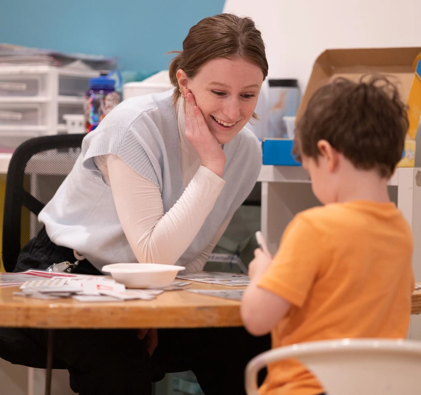 Speech Therapy in Gurnee - child during aba therapy session at CST Academy