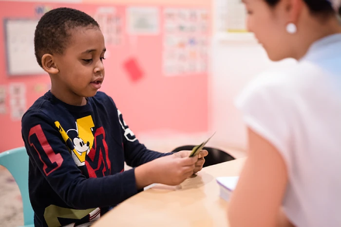 Occupational Therapy in Buffalo Grove - child during an occupational therapy session at CST Academy