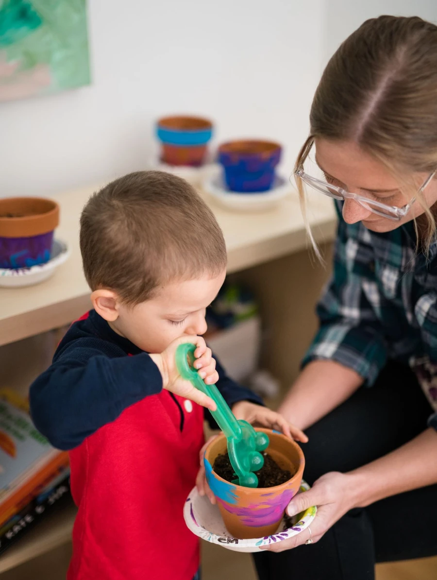 Occupational Therapy in Gurnee - child during an OT session at CST Academy