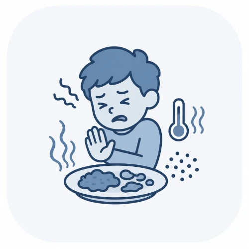 child refuses meals or melts down at the table