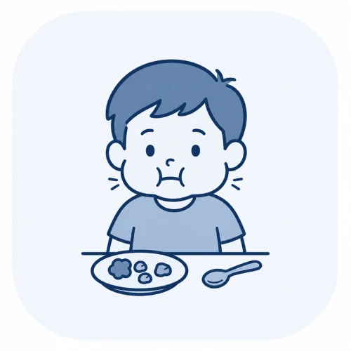 child struggles with cups, straws, or utensils