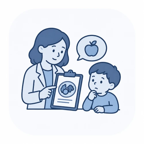 daycare or pediatrician raised concerns about eating