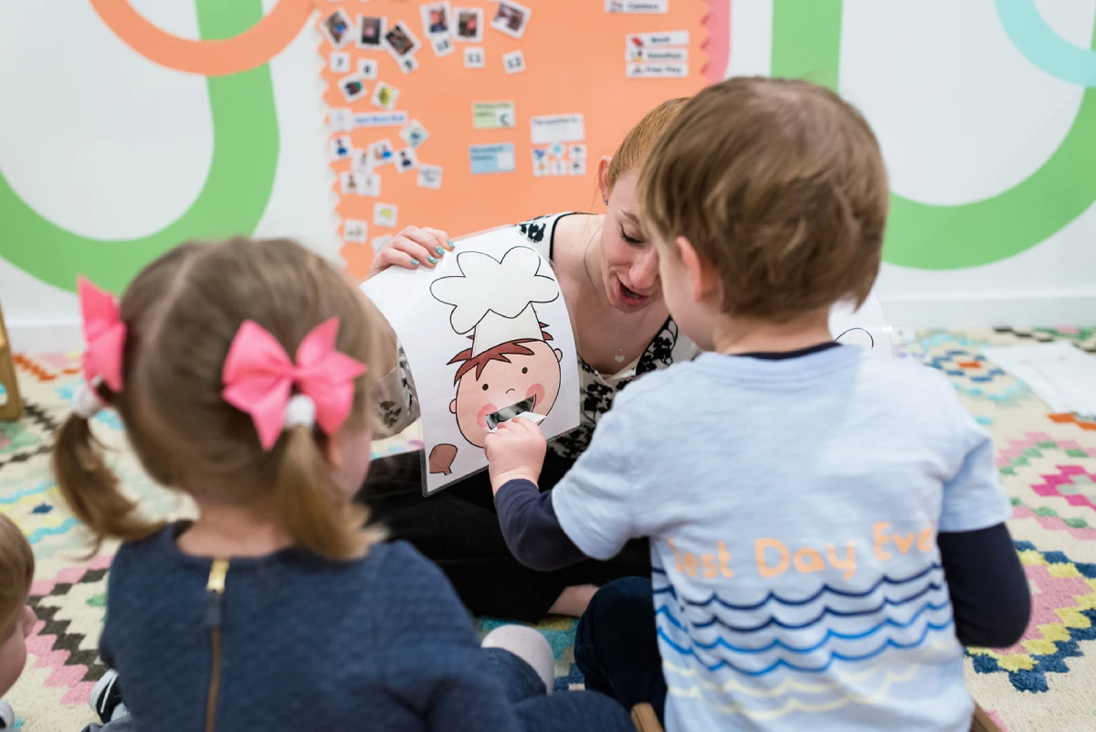 Feeding Therapy in Gurnee - child during a feeding session at CST Academy