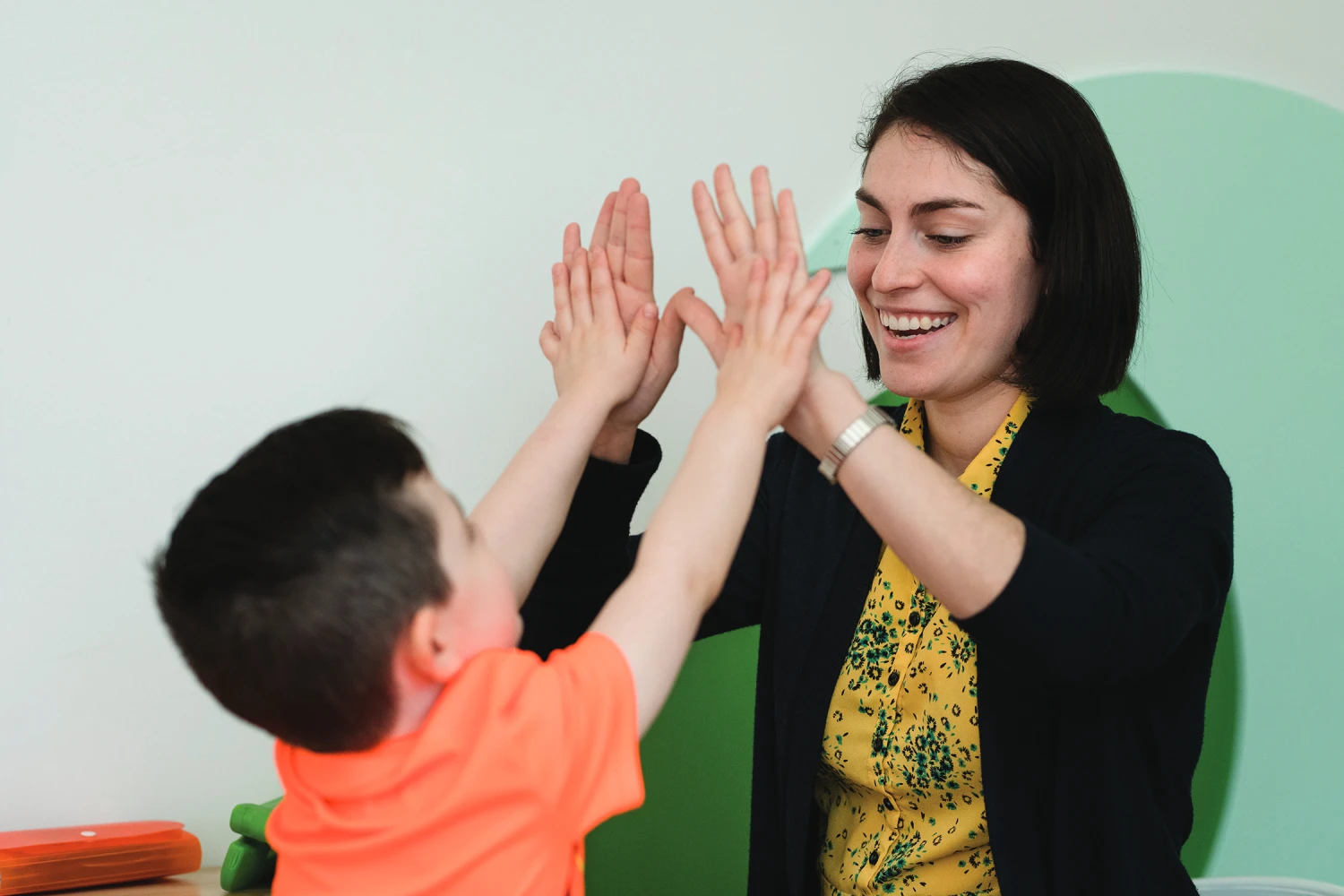 Feeding Therapy in Buffalo Grove - child during a feeding therapy session at CST Academy