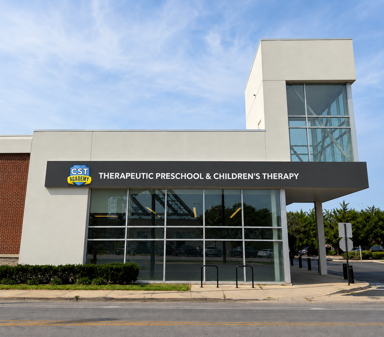 Pediatric therapy in Bucktown - front entrance of CST Academy on Elston Ave